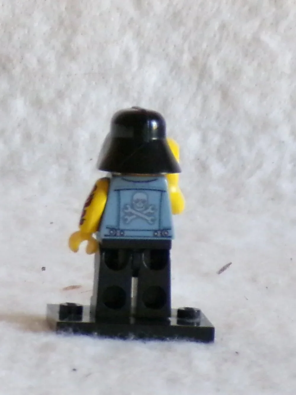 Lego Custom Banana Bank robber with Darth Vader Mask